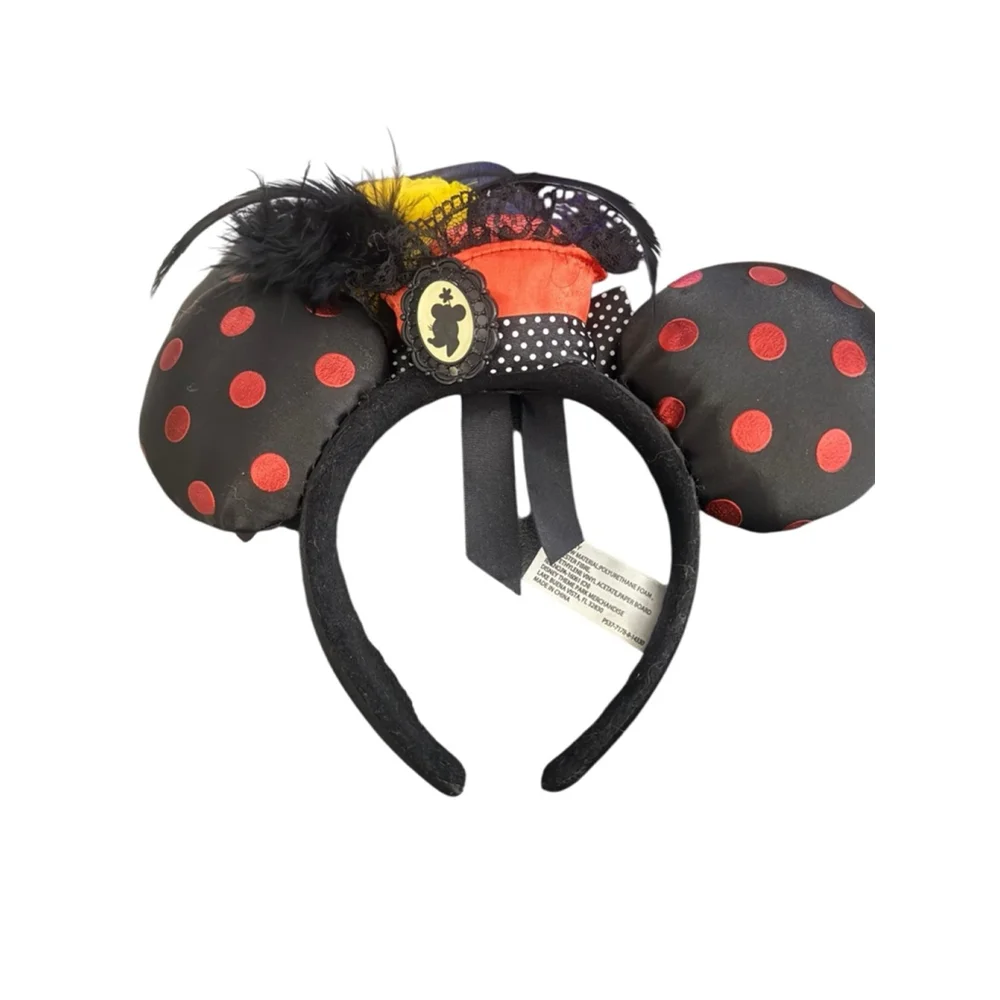 Disney Parks DAPPER DAY MINNIE Mickey Ears Headband Victorian Cameo Hat Flower